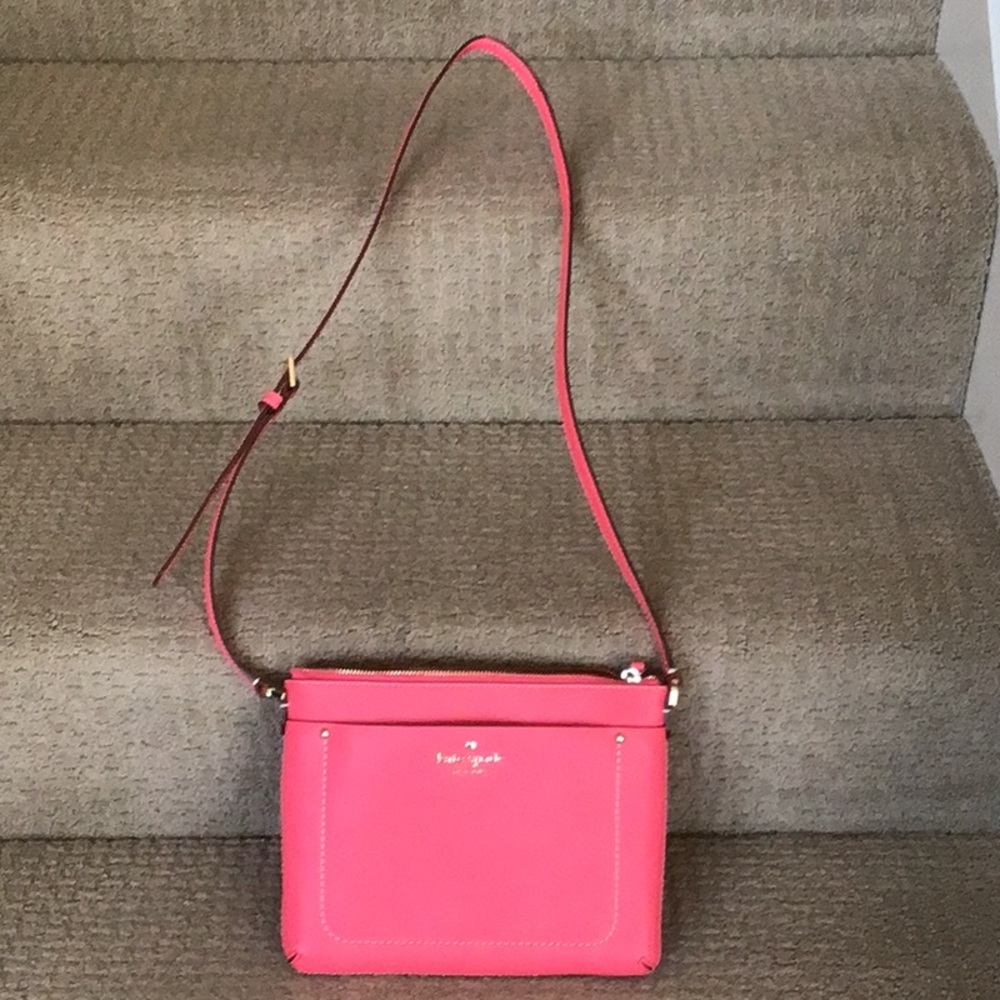 Kate Spade Crossbody Bag In A Coral Color Gem